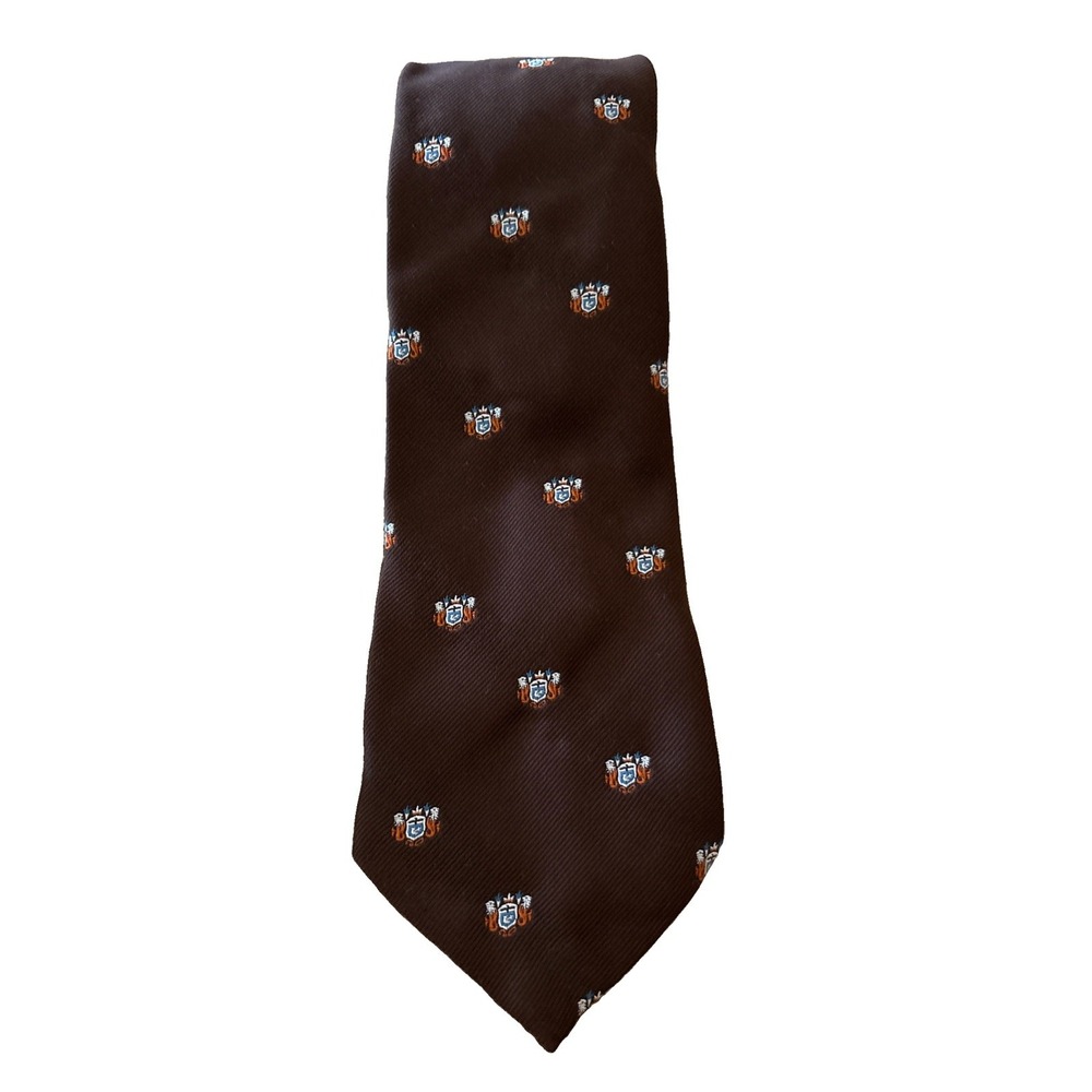 The Foggery Shop Winter Park Florida, Vintage Shield Chocolate Brown Tie